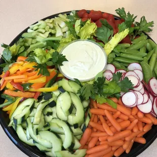 Add a refreshing vegetable platter to your next gathering.