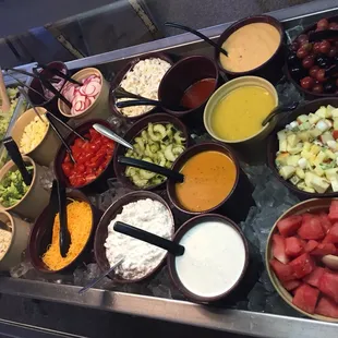 Fresh salad bar included with the buffet