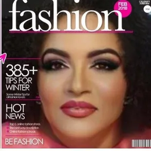 the cover of fashion magazine