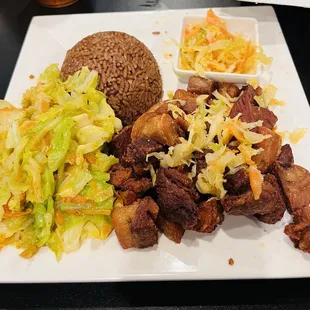 Griot - Fried Pork with 2 Sides