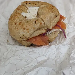 Lox bagel