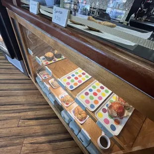 a display of pastries