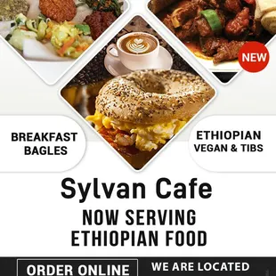 Now Serving Ethiopian Food.