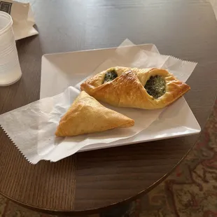Samosa and Spinach Cheese Croissant