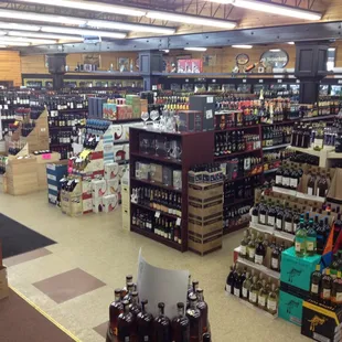 a variety of wines