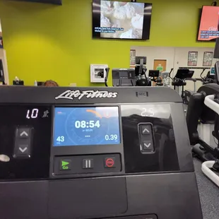 Clean gym area.