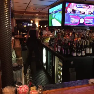 Eating at bar as rest of restaurant booked.