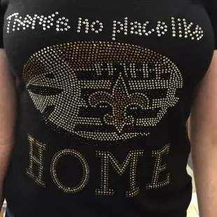 Any shirt you choose you can show your love for dem Saints