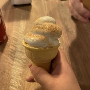 Cinnamon vanilla ice cream