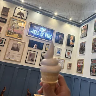 World famous, made in house, ice cream