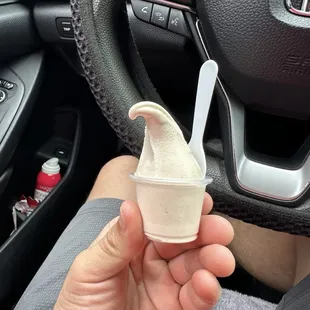 Free sample churro ice cream
