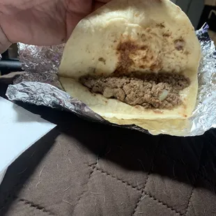Picadillo taco