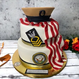 Retirement Military celebration cake!