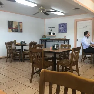 a man sitting at a table