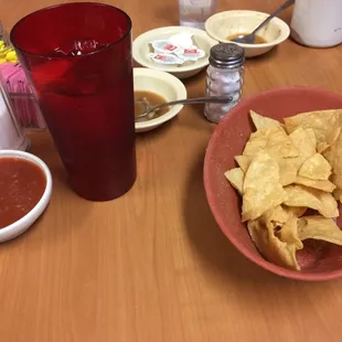 Home made chips. Awesome.