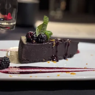 Chocolate cake for dessert