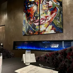 interior, sushi and sashimi