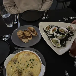 a plate of food on a table