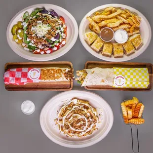 Our menu items in one picture