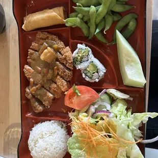 Curry Pork Katsu Bento Box Lunch Special
