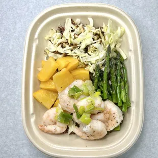 shrimps and veggies