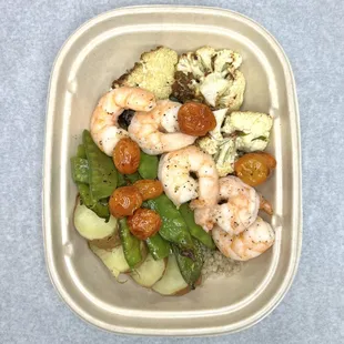 Shrimp with veggies
