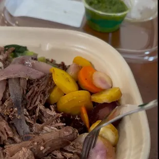 Braised Beef Meal Box with sauce