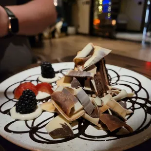 Chocolate hazelnut cake, delicious