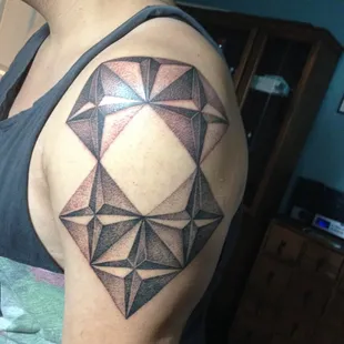 Geometric stipple work!