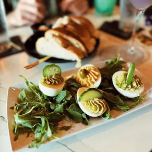 Deviled egg flight