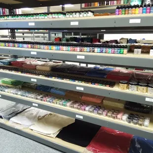 Lots of inks, mica powder, embossing powders and more.