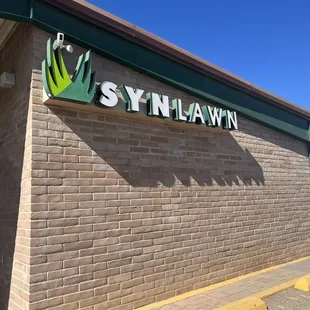 the front of the building