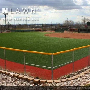 SYNlawn Baseball Field Turf Installation.