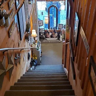 Stairs to upper level
