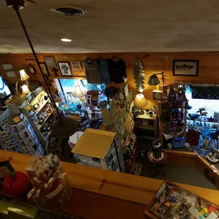 View from upstairs... Sale stuff up here...
