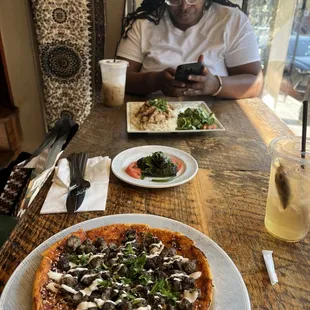 Manakeesh - Kufta Kebab Pizza and Shawarma on Rice