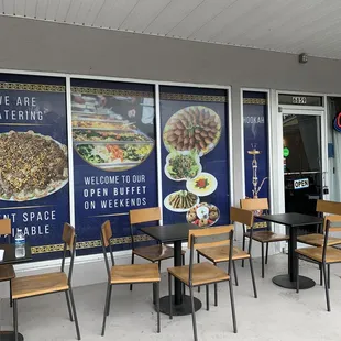 Outdoor seating