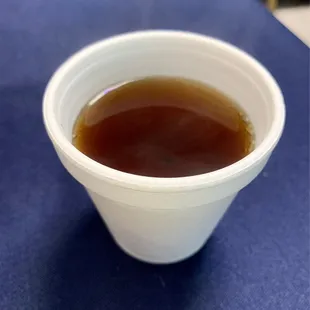 Hot tea to end my meal