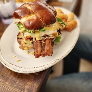 a plate of food on a table