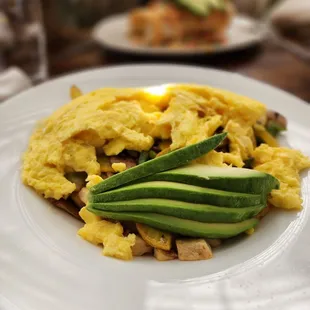 Veggie plate With eggs (extra $) and avocado (extra $)
