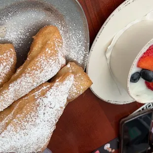 Beignets and Boulder and Yogurt Parfait