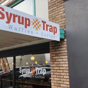 the entrance to syrup trap