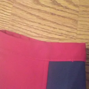 Shortened jacket cuff.