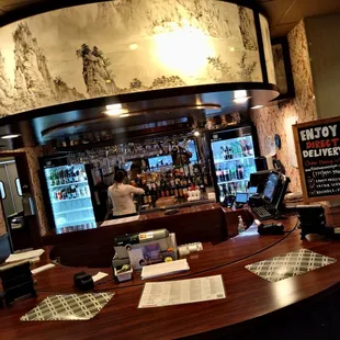 interior, sushi and sashimi