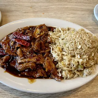 Orange Beef Lunch