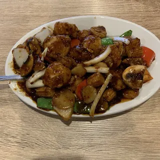 Scallops with Chili Pepper Sauce