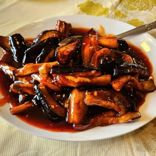 Eggplant in Garlic Sauce