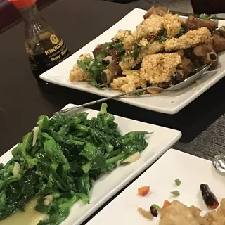 Stauteed Snow Pea Leaves