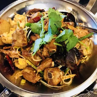 Pork Spare Ribs Hot and Spicy Pot