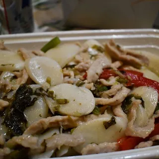 Stir-Fried House Special Rice Cake with Pork
